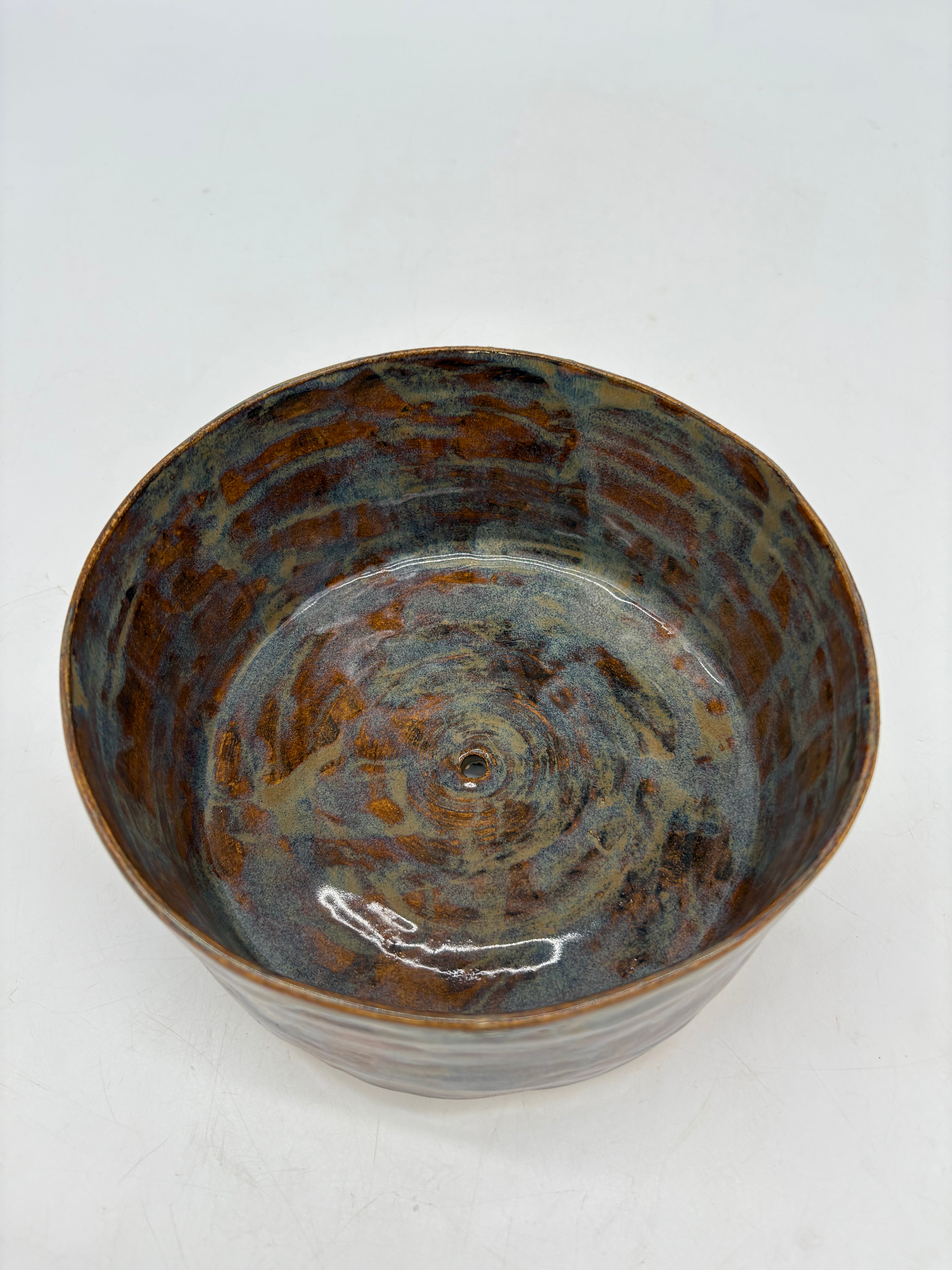 Brown and Celestial Blue Planter