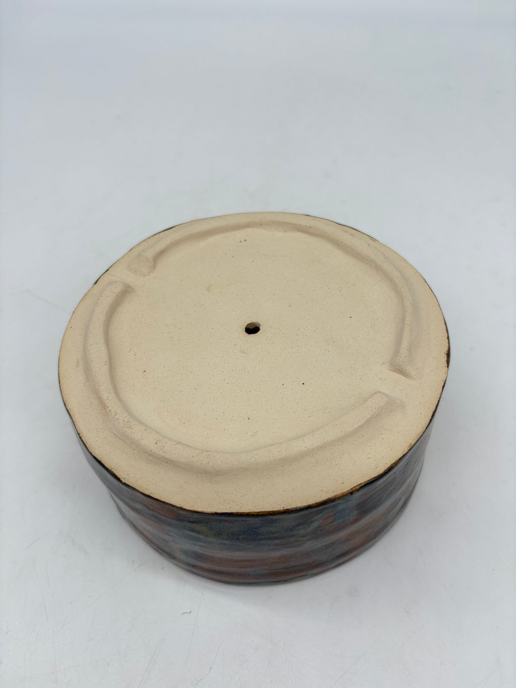 Brown and Celestial Blue Planter