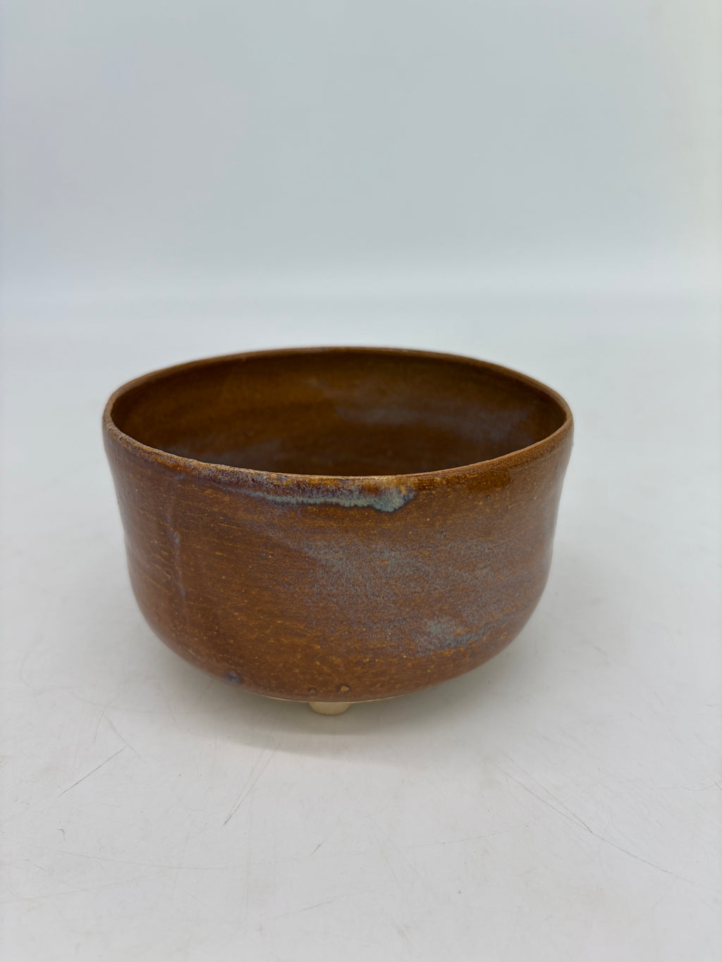 Burnt Orange with Blue Haze Planter