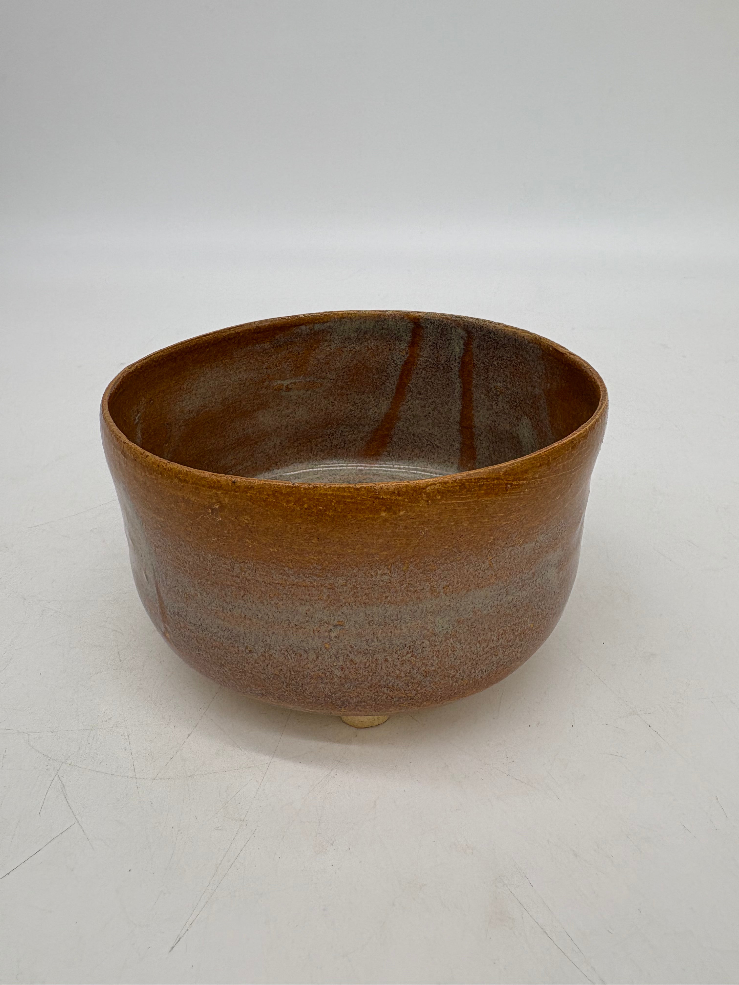 Burnt Orange with Blue Haze Planter