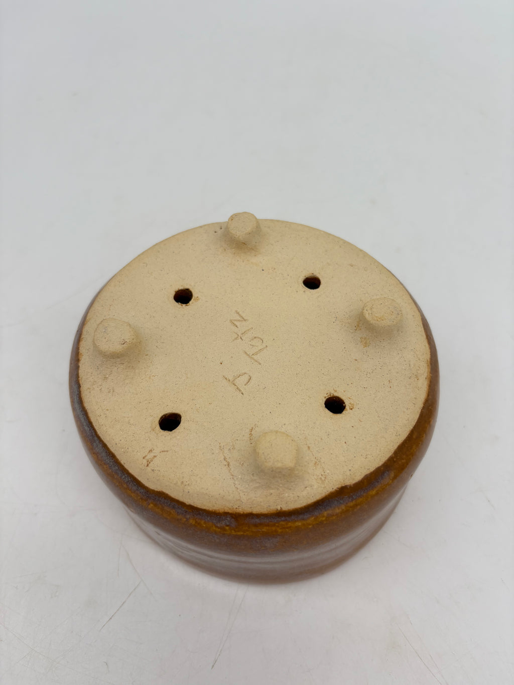 Burnt Orange with Blue Haze Planter