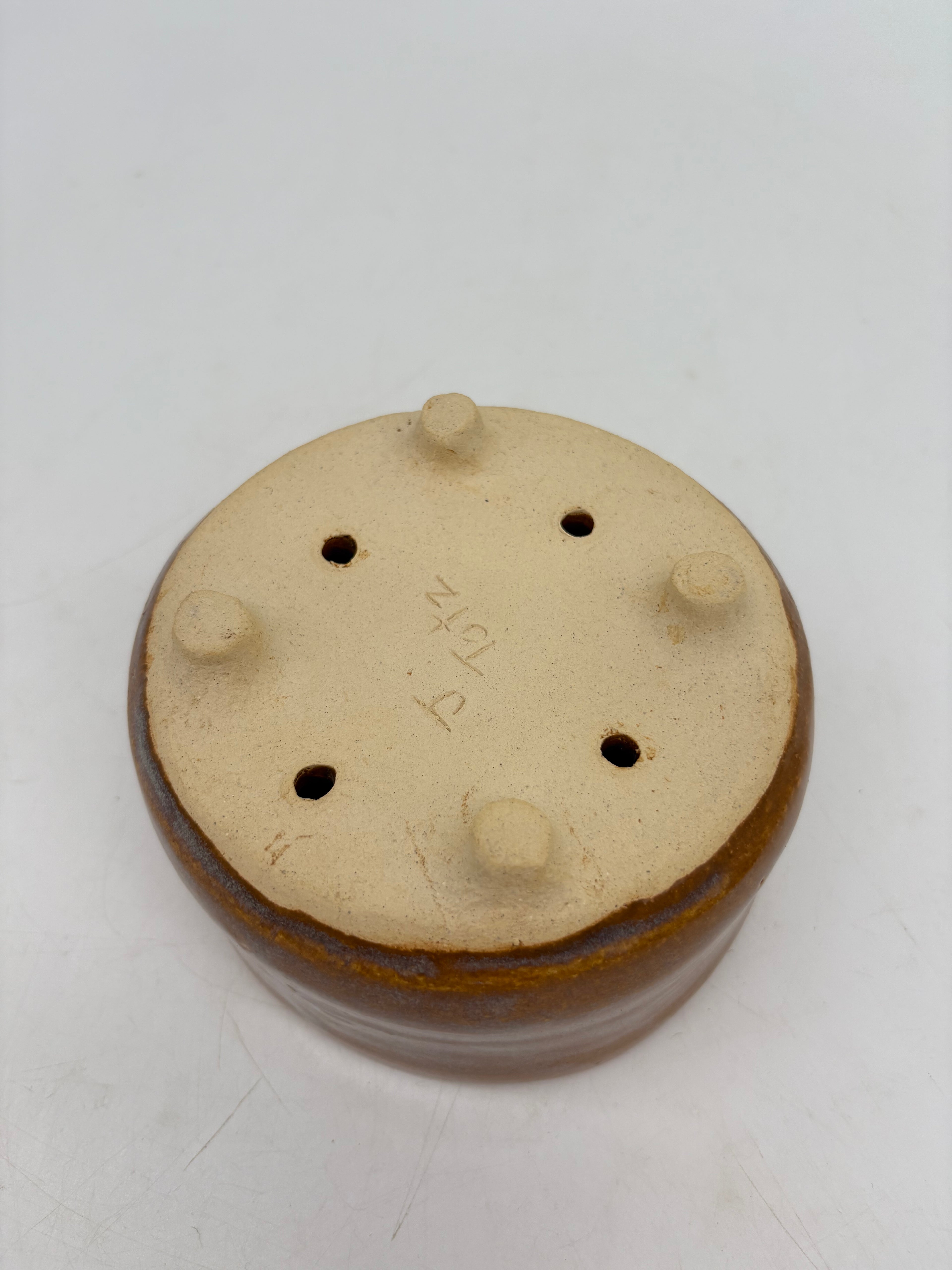 Burnt Orange with Blue Haze Planter