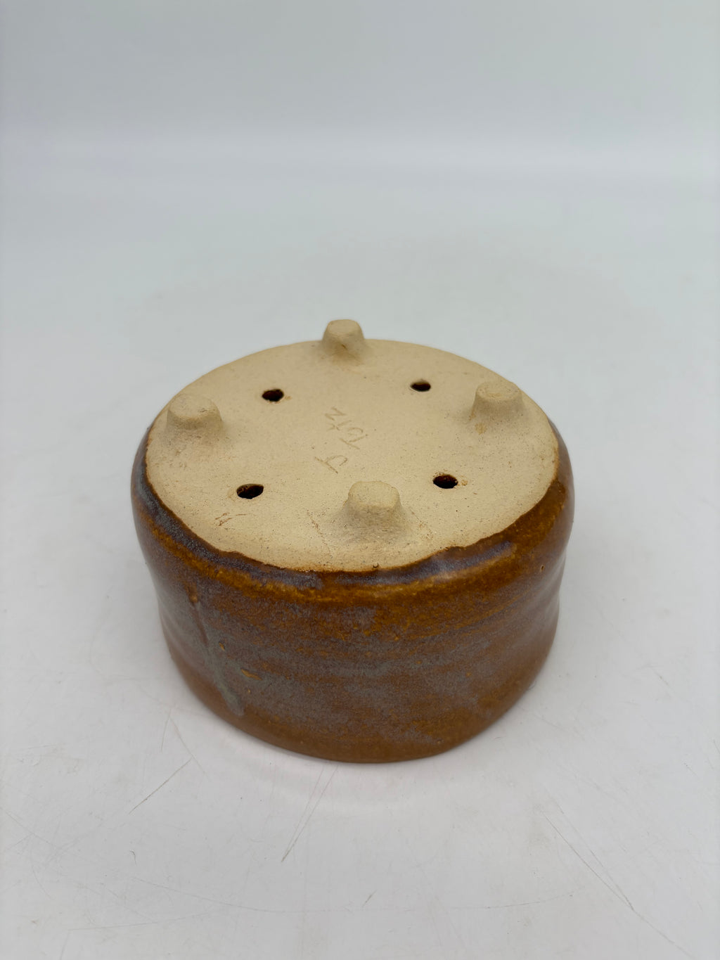 Burnt Orange with Blue Haze Planter