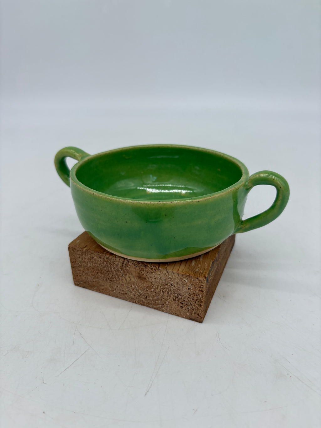 Double Handle Light Spring Green Mug