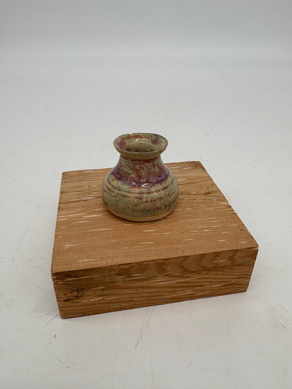 Glossy Burgundy Over Cream Whisker Holder