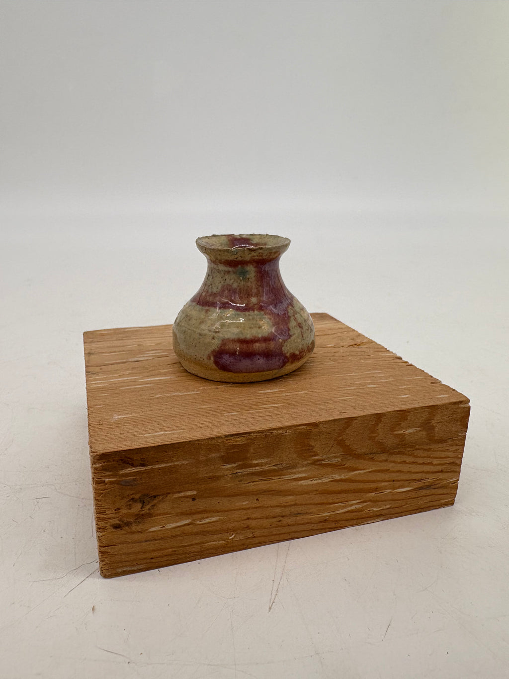 Glossy Burgundy Over Cream Whisker Holder