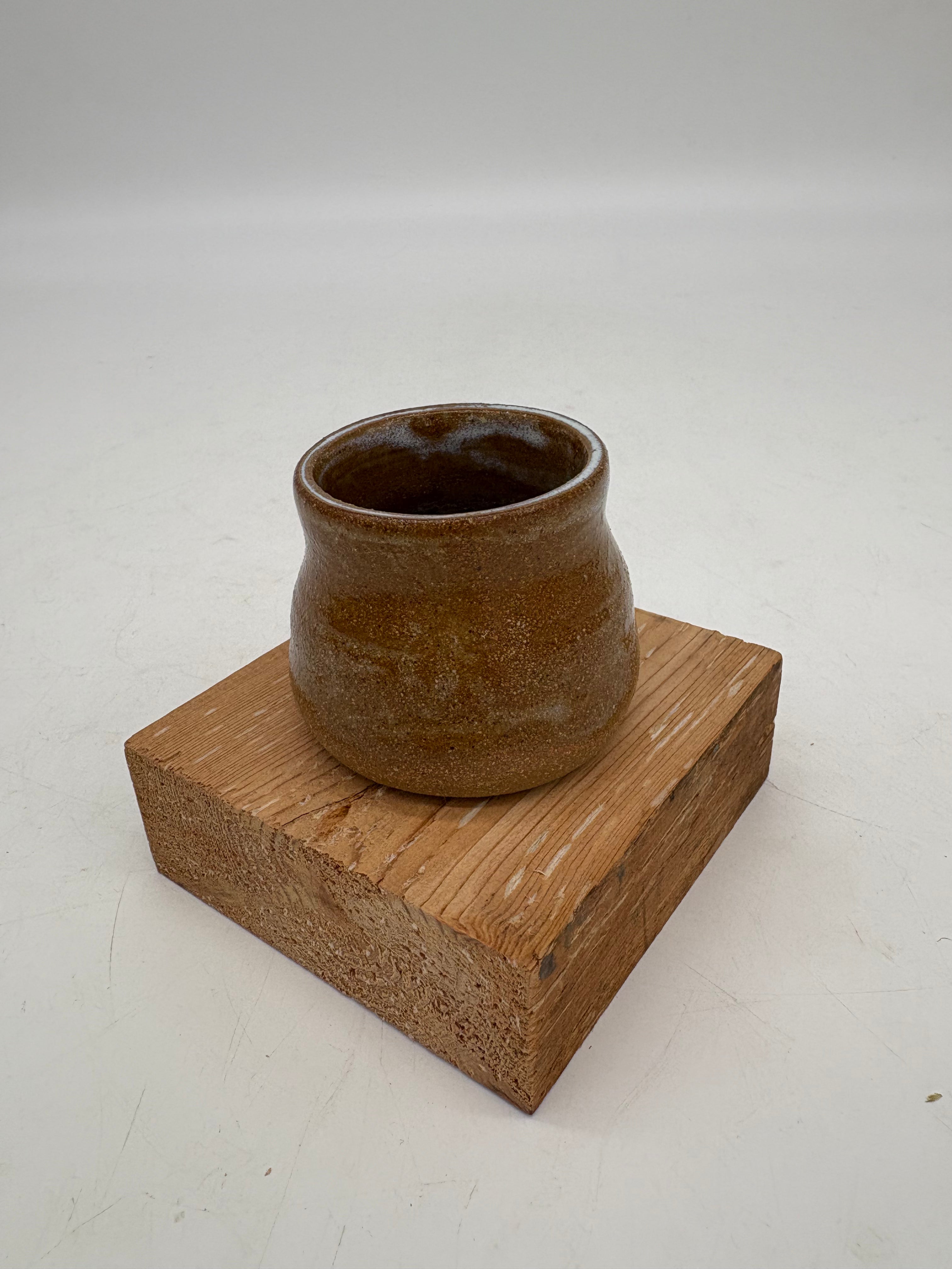 Small brown cup