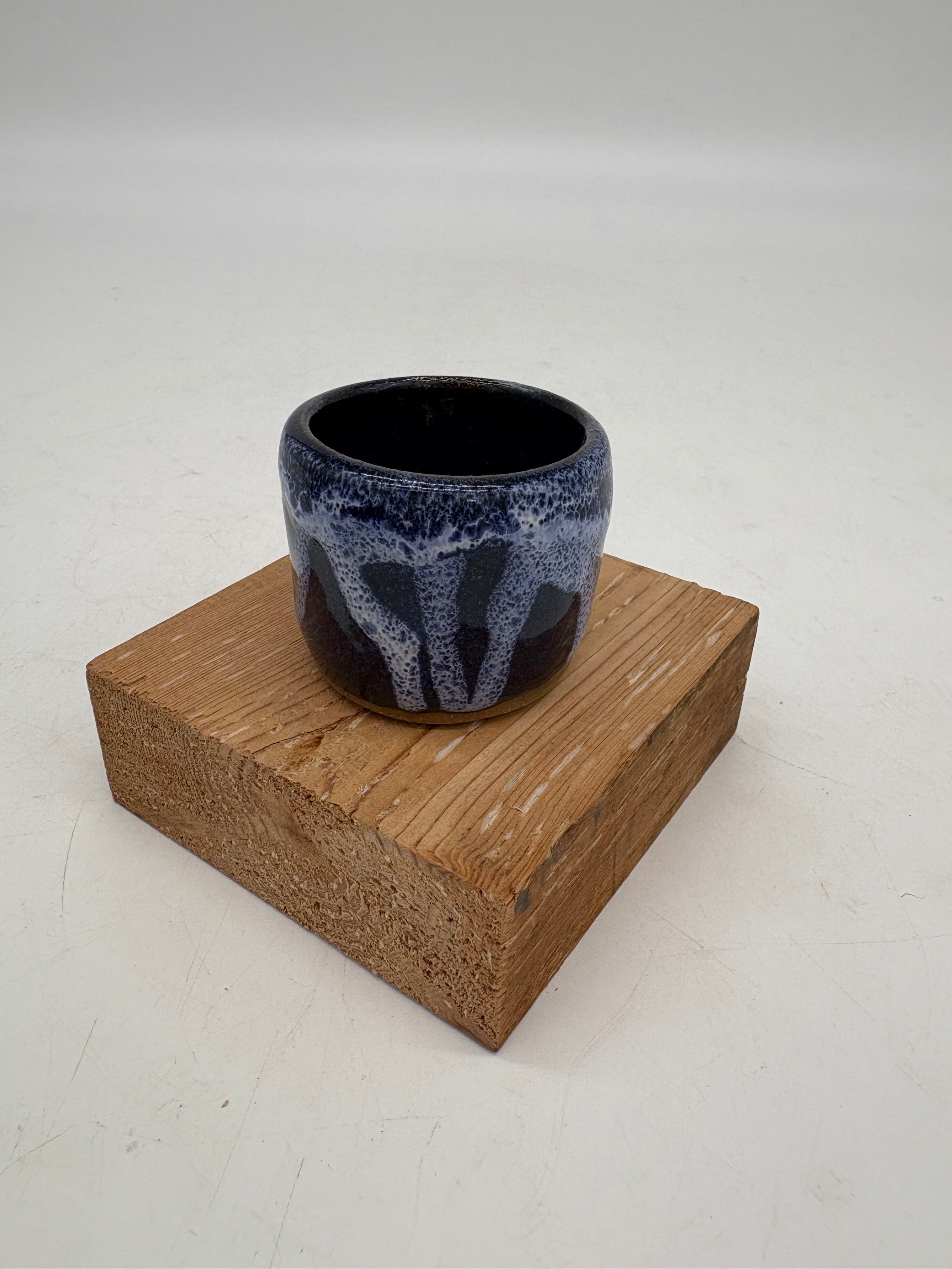 Royal Blue and White Small Cup