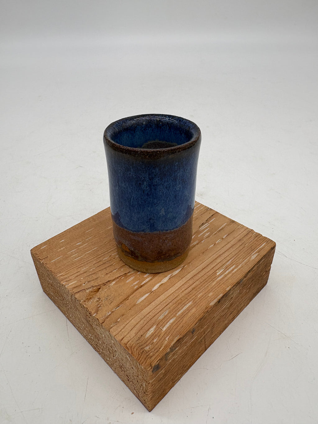Blue Dripping Shot Glass