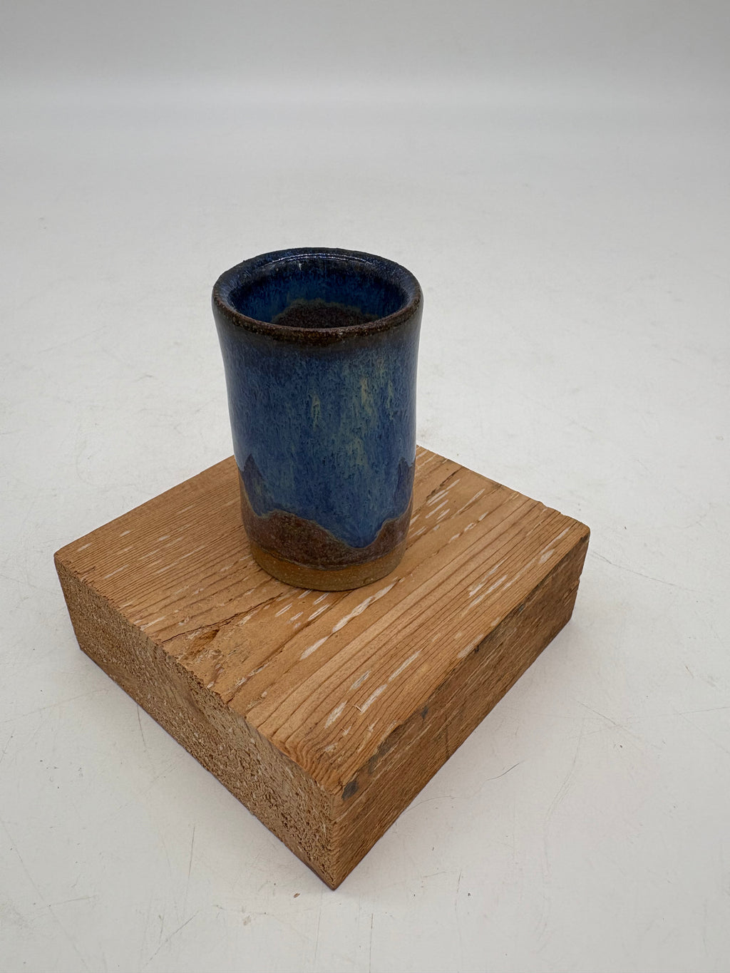 Blue Dripping Shot Glass