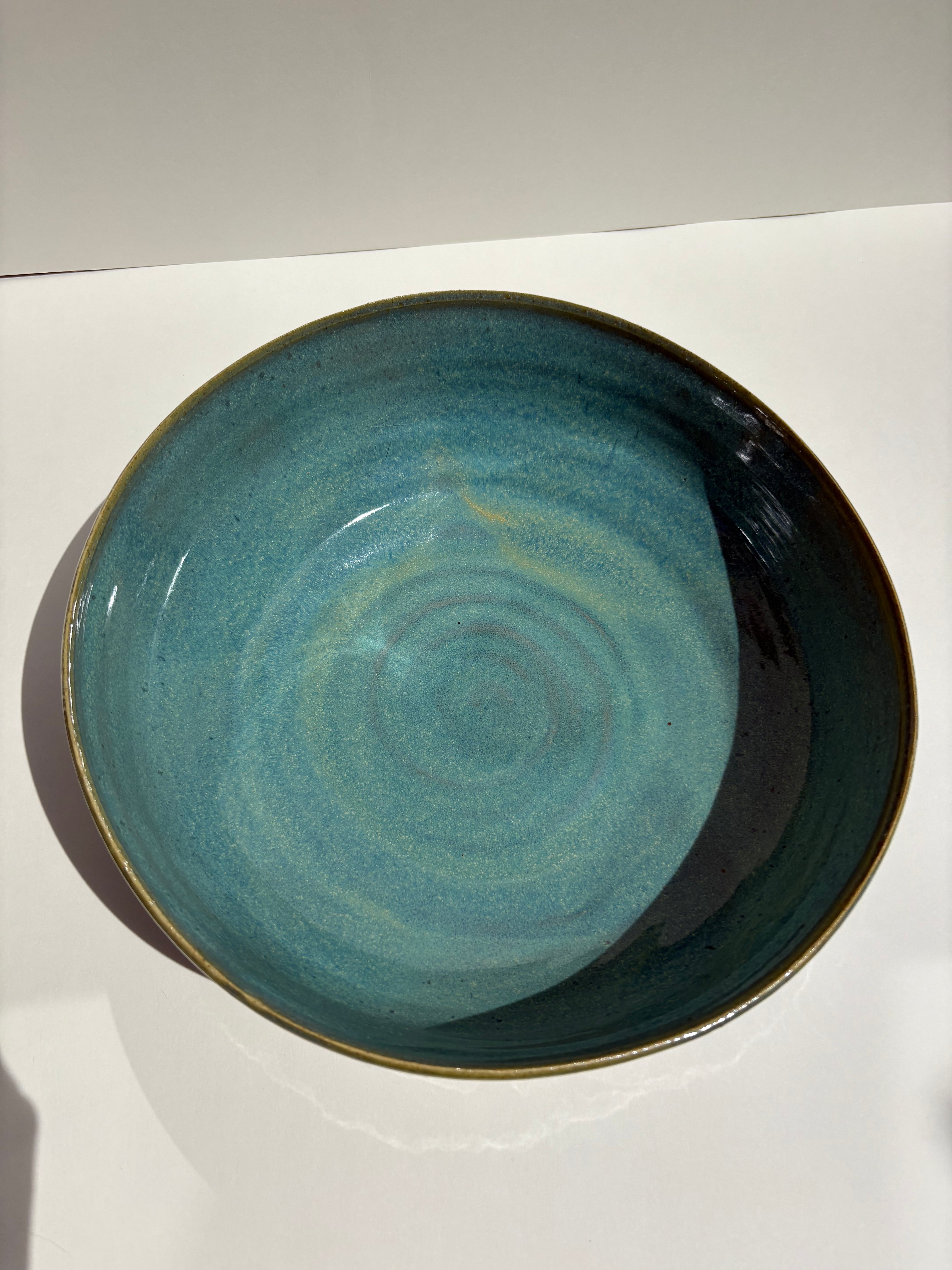 Large teal bowl - 43