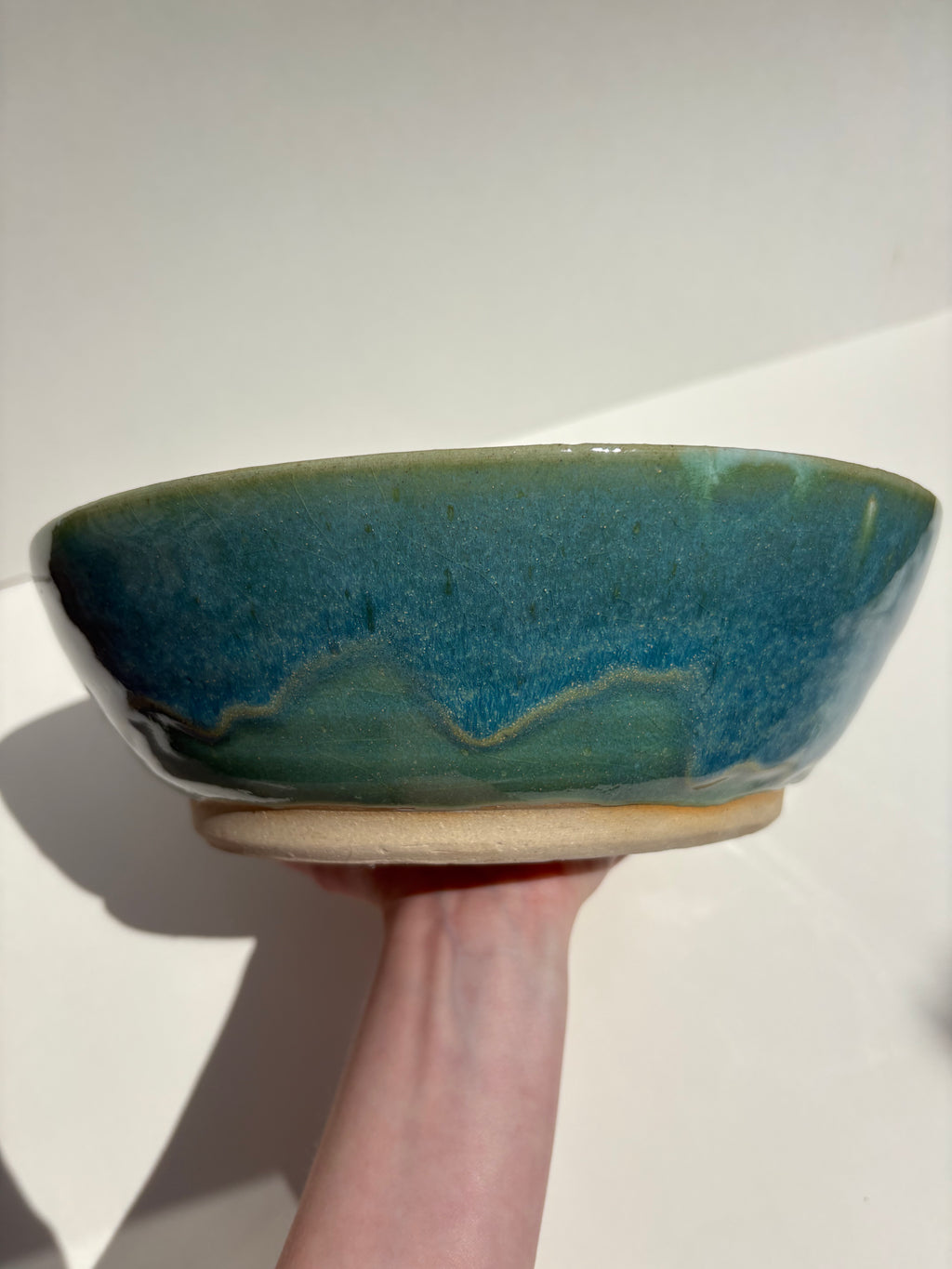 Large teal bowl - 44